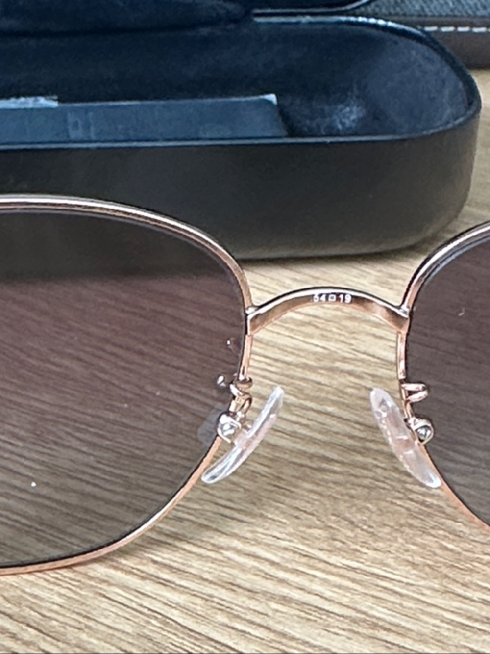 Coach Rose Gold Frame Sunglasses with Brown Lenses & case - Picture 8 of 16